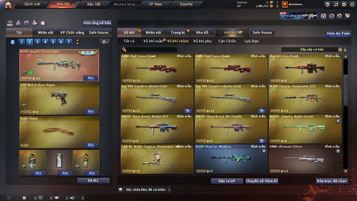 shop acc cf uy tin gia re